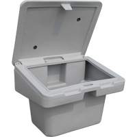 Salt Sand Container SOS, With Hasp, 30" x 24" x 24", 5.5 cu. Ft., Grey EastCoast Offshore Supplies