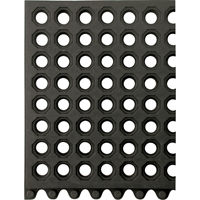 24/Seven&reg; Matting, Rubber, 3' W x 3' L, 5/8" Thick, Black EastCoast Offshore Supplies
