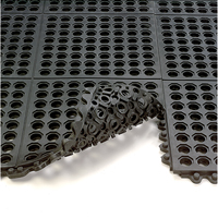 24/Seven&reg; Matting, Rubber, 3' W x 3' L, 5/8" Thick, Black EastCoast Offshore Supplies