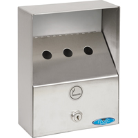 Smoking Receptacles, Wall-Mount, Stainless Steel, 1 Litres Capacity, 9" Height EastCoast Offshore Supplies