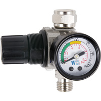 Air Dial Regulator with Gauge for Spray Gun, 1/4" NPT, 135 PSI Max. PSI, Standard EastCoast Offshore Supplies