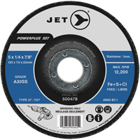 A30SS Powerplus SST Grinding Wheel, 5" x 1/4", 7/8" Arbor, Type T27 EastCoast Offshore Supplies