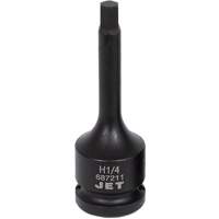 Impact Bit Socket, Hex, 1/4" x 3" L, 1/2" Drive EastCoast Offshore Supplies