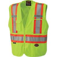 6936 5-Point Tear-Away Safety Vest, High Visibility Lime-Yellow, 2X-Large, Polyester EastCoast Offshore Supplies
