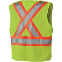 6936 5-Point Tear-Away Safety Vest, High Visibility Lime-Yellow, 2X-Large, Polyester EastCoast Offshore Supplies