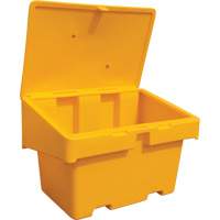 Salt Sand Container SOS, With Hasp, 48" x 33" x 34", 18.5 cu. Ft., Yellow EastCoast Offshore Supplies