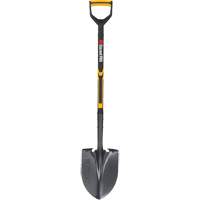 Pro Round Point Shovel, Tempered Steel Blade, Fibreglass, D-Grip Handle EastCoast Offshore Supplies