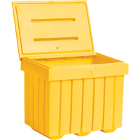 Economy Salt Sand Storage Container, 32" x 23" x 27-1/2", 10 cu. Ft., Yellow EastCoast Offshore Supplies