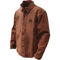 Veste de soudage en cuir fleur de vache refendu Gander Brand, Cuir, Grand, Brun EastCoast Offshore Supplies