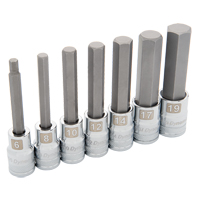 Jeu de douilles m&eacute;triques longues, 7 mrcx EastCoast Offshore Supplies