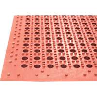 Tapis de s&eacute;rie Competitor, &agrave; fentes, 3' x 5' x 7/8", Orange, Caoutchouc naturel EastCoast Offshore Supplies