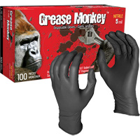 Gants jetables Grease Monkey, Grand, Nitrile, 5 mils, Sans poudre, Noir EastCoast Offshore Supplies