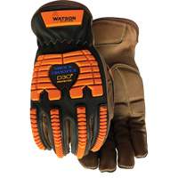 Drill Sergeant Impact Gloves, Large, Grain Leather Palm, Slip-On Cuff EastCoast Offshore Supplies