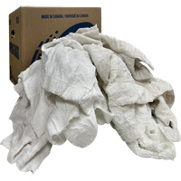 Boîte de chiffons d'essuyage, Tissu &eacute;ponge, Blanc, 10 lb EastCoast Offshore Supplies