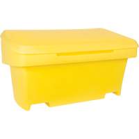Heavy-Duty Outdoor Salt and Sand Storage Container, 24" x 48" x 24", 10 cu. Ft., Yellow EastCoast Offshore Supplies
