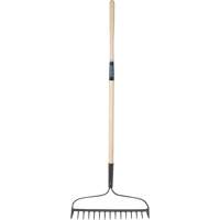 Heavy-Duty Bow Rake, Wood Handle, 58" L, 15" Blade, 15 Tines EastCoast Offshore Supplies