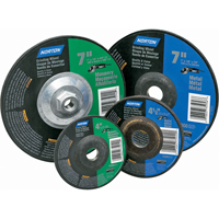 Meules &agrave; moyeu d&eacute;port&eacute; Gemini, 4" x 1/4", Arbre 5/8", Oxyde d'aluminium, Type 27 EastCoast Offshore Supplies