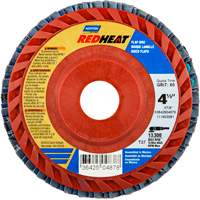 Red Heat&reg; Plastic Flat Flap Discs, 4-1/2" x 7/8", Type 27, 40 Grit, Ceramic Alumina EastCoast Offshore Supplies