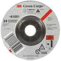 Green Corps Flexible Grinding Wheel, 5" x 1/4", 7/8" Arbor, Ceramic, Type 1 EastCoast Offshore Supplies