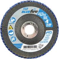 R884P BlueFire&reg; Conical Flap Disc, 4" x 5/8", Type 29, P60 Grit, Zirconia Alumina EastCoast Offshore Supplies