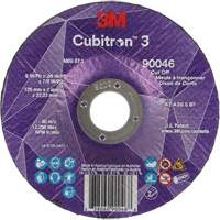Cubitron 3 Cut-Off Wheel, 5" x 0.09", 7/8" Arbor, Type T27, Ceramic, 12250 RPM EastCoast Offshore Supplies