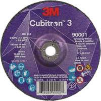 Cubitron 3 Depressed Centre Grinding Wheel, 4" x 1/4", 3/8" Arbor, Ceramic, Type T27 EastCoast Offshore Supplies