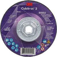 Cubitron 3 Depressed Centre Grinding Wheel, 4-1/2" x 1/4", 5/8"-11 Arbor, Ceramic, Type T27 EastCoast Offshore Supplies