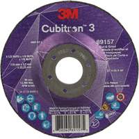 Cubitron 3 Cut and Grind Wheel, 4-1/2" x 1/8", 7/8" Arbor, Type 27, 36 Grit, Ceramic EastCoast Offshore Supplies
