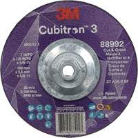 Cubitron 3 Cut and Grind Wheel, 7" x 1/8", 5/8"-11 Arbor, Type 27, 36 Grit, Ceramic EastCoast Offshore Supplies