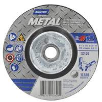 Disque de meulage et tronçonnage m&eacute;tallique, 4-1/2" x 1/8", Arbre de 5/8"-11, Type 27, Oxyde d'aluminium EastCoast Offshore Supplies