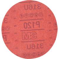 Hookit Red Abrasive Disc 316U, 01224, 6" Dia., P120 Grit, Aluminum Oxide, A EastCoast Offshore Supplies