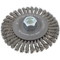 Brosse &agrave; fils m&eacute;talliques ALLSTEEL, 6" dia., Fils 0,02", Arbre 5/8"-11 EastCoast Offshore Supplies