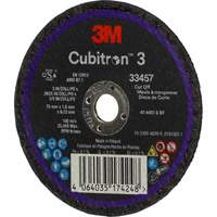 Cubitron 3 Cut-Off Wheel, 3" x 0.063", 3/8" Arbor, Ceramic EastCoast Offshore Supplies