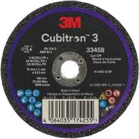 Cubitron 3 Cut-Off Wheel, 3" x 0.039", 3/8" Arbor, Ceramic EastCoast Offshore Supplies