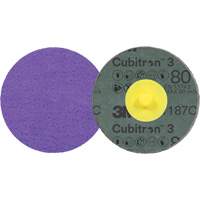 Disque en fibre Roloc Cubitron 3, 2" dia., Grain 80+, C&eacute;ramique EastCoast Offshore Supplies