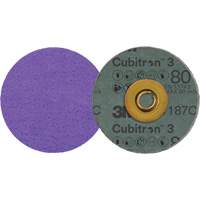Disque en fibre Roloc Cubitron 3, 3" dia., Grain 80+, C&eacute;ramique EastCoast Offshore Supplies