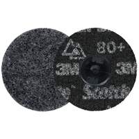 Meule robuste pour le conditionnement de pr&eacute;cision des surfaces Scotch-Brite Roloc, HD-DR, 3" dia., Grain 80+, C&eacute;ramique EastCoast Offshore Supplies
