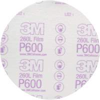 Hookit Finishing Film Abrasive Disc 260L 00971, 6" Dia., P600 Grit, Aluminum Oxide EastCoast Offshore Supplies