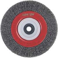 Crimped Bench Wheel, 6" Dia., 0.014" Fill, 1/2"-2 Arbor EastCoast Offshore Supplies