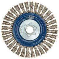 Stringer Bead Knot Wire Brush For Angle Grinders, 5" Dia., 0.02" Fill, 5/8"-11 Arbor, Stainless Steel EastCoast Offshore Supplies