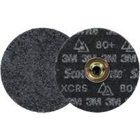 Meule &agrave; changement rapide Scotch-Brite &agrave; usage intensif pour le conditionnement de surface de pr&eacute;cision, HD- DN, 5" dia., Grain 80+, C&eacute;ramique EastCoast Offshore Supplies