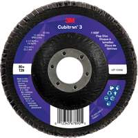 Cubitron 3 Conical  Flap Disc 1169F, 4-1/2" x 7/8", Type T29, 80+ Grit, Ceramic EastCoast Offshore Supplies