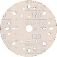 Hookit Gold Abrasive Disc, 6" Dia., 120 Grit, Aluminum Oxide, C-Weight EastCoast Offshore Supplies