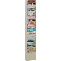 Porte-documents, Mural, 20 fentes, Acier, 9-3/4" la x 4-1/8" p x 58" h EastCoast Offshore Supplies