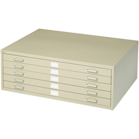 Steel Plan Files, 5 Drawers, 53-3/8" W x 41-3/8" D x 16-1/2" H EastCoast Offshore Supplies