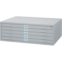 Steel Plan Files, 5 Drawers, 46-3/8" W x 35-3/8" D x 16-1/2" H EastCoast Offshore Supplies