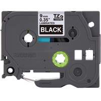 P-touch&reg; Labeling Systems, 9 mm x 314.96" or 8 m, White on Black EastCoast Offshore Supplies