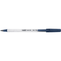 Bic&reg; Round Stic Ball Point Pen, Blue, 1 mm EastCoast Offshore Supplies