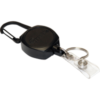 Self Retracting ID Badge and Key Reel, Zinc Alloy Metal, 24" Cable, Carabiner Attachment EastCoast Offshore Supplies