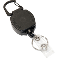 Self Retracting ID Badge and Key Reel, Zinc Alloy Metal, 24" Cable, Carabiner Attachment EastCoast Offshore Supplies